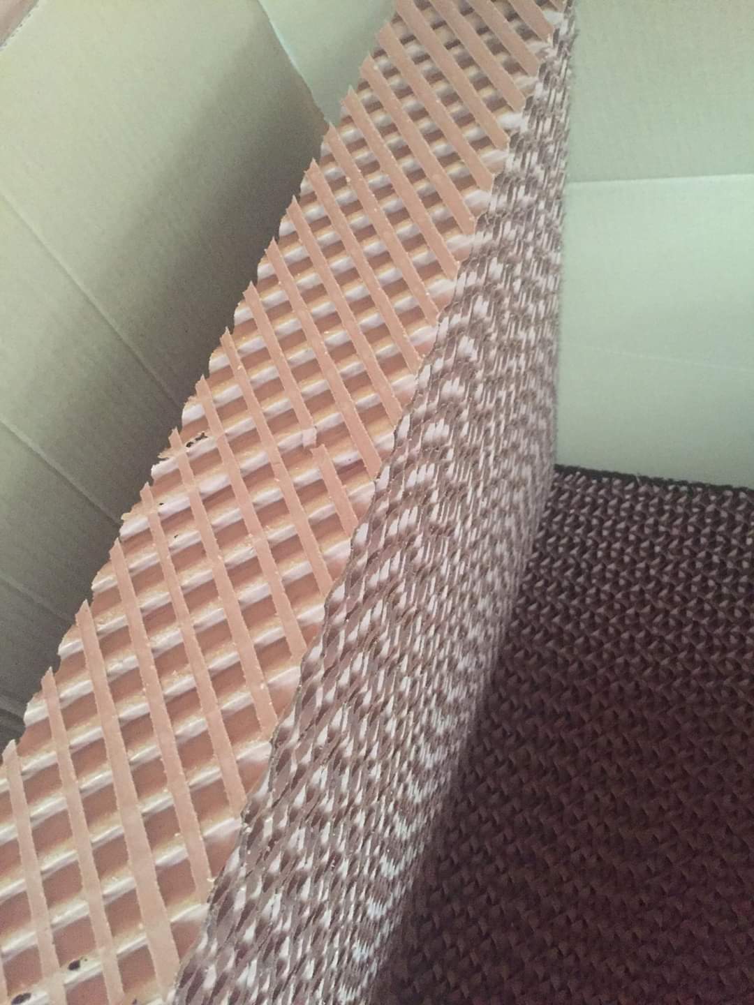Brown And Green Brown Evaporative Cooling Pad Size 1200mmx600mmx100mm