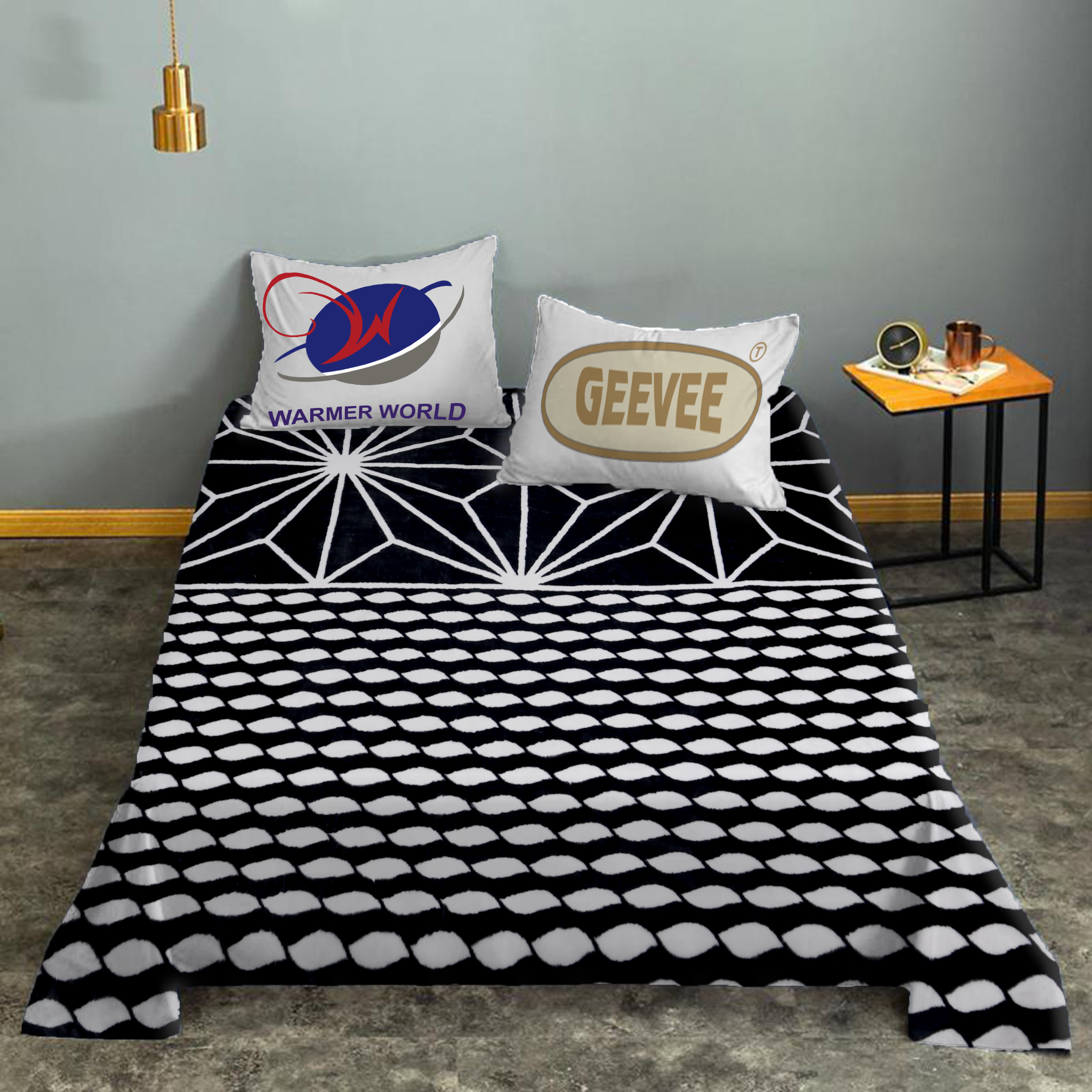 Black And White Super Soft - Cotton Blend, Queen Size | Luxurious Look, Super Soft Feel For A Cozy Bed Experience