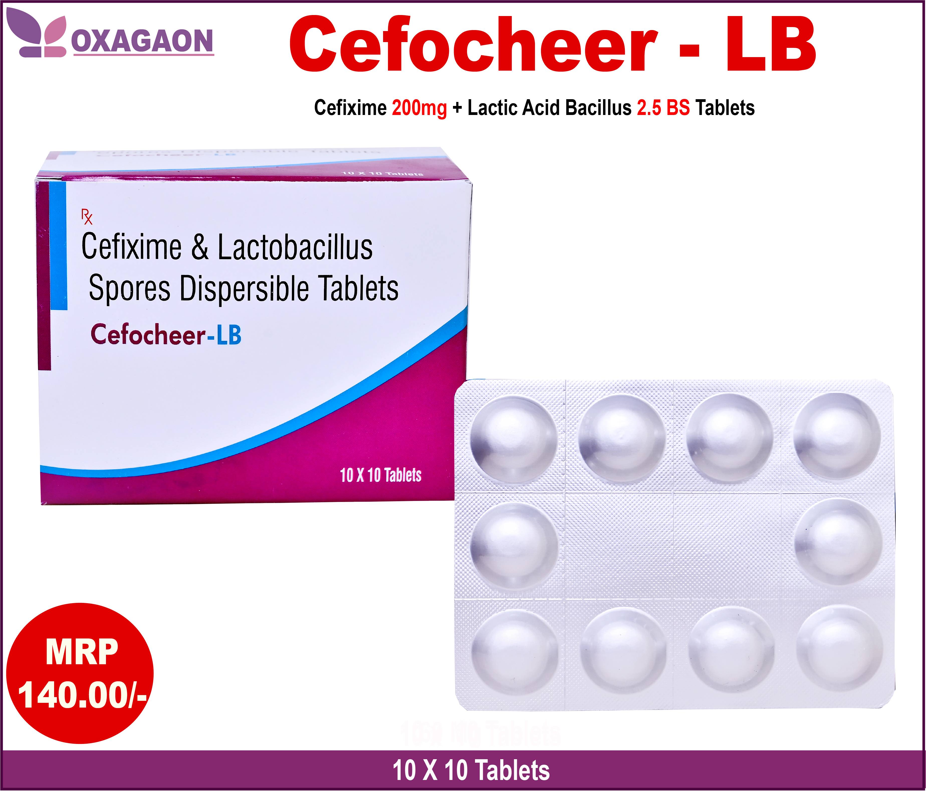 Cefixime And Lactic Acid Bacillus Tablets Normal Temperature