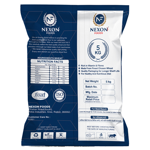5kg Wheat Flour - Chapati & Bread Flour, Made From Fresh Wheat, First Class Grade, Suitable For Home & Commercial Use
