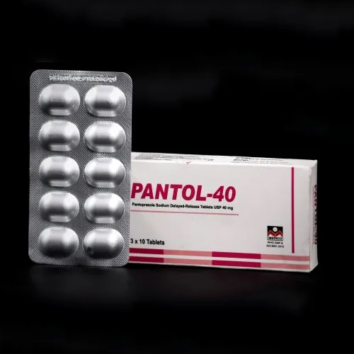 पैंटोल 40mg पैंटोप्राज़ोल सोडियम डिलेड रिलीज़ टैबलेट ग्रेड: मेडिकल ग्रेड
