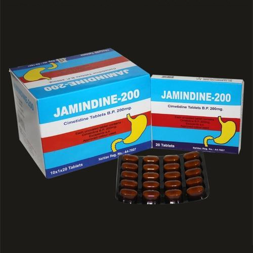 जैमिंडाइन 200 मिलीग्राम सिमेटिडाइन टैबलेट बीपी समाप्ति तिथि: 3 वर्ष