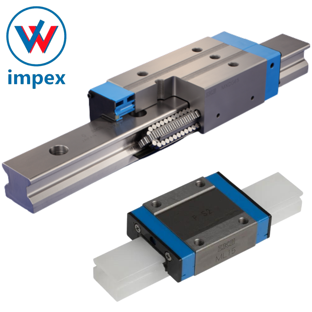Iko Linear Guide Rolling Guide Series - Stainless Steel, Available Sizes 1-65 Mm | High Load Capacity, Industrial Use