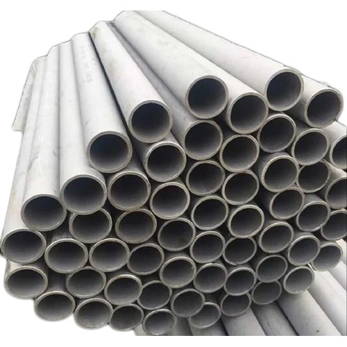304 Stainless Steel Round Pipe - 3 Inch Diameter, 3 Millimeter Thickness | Polished Finish, Grade A, Silver Color, Ideal For Structural Applications