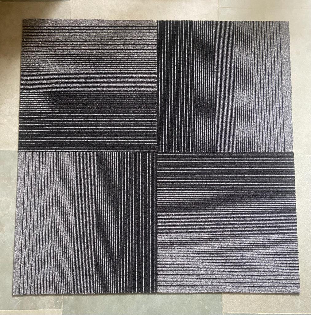 Designer Carpet Tiles - 2x2 Feet, Matte Finish | Resilient And Aesthetic Floor Carpet With Chemical Resistance