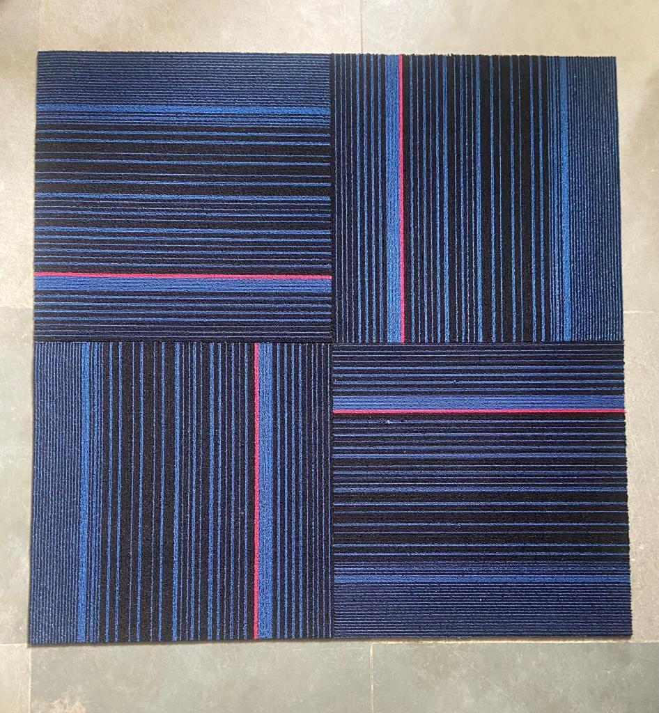 Designer Carpet Tiles - 2x2 Feet, Matte Finish | Resilient And Aesthetic Floor Carpet With Chemical Resistance