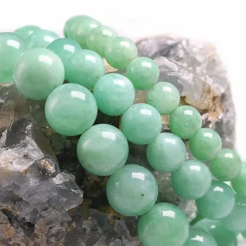 Green Aventurine Gemstone Bracelet - Round 6mm, 8mm, 10mm | Green Color, Ideal For Love, Friendship, And Gifting, 20 Grams