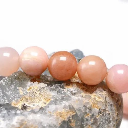 Pink Opal Gemstone Bracelet - 20 Grams, 6mm/8mm/10mm Round Gemstones In Shades Of Pink, Perfect For Love, Friendship, And Gifting