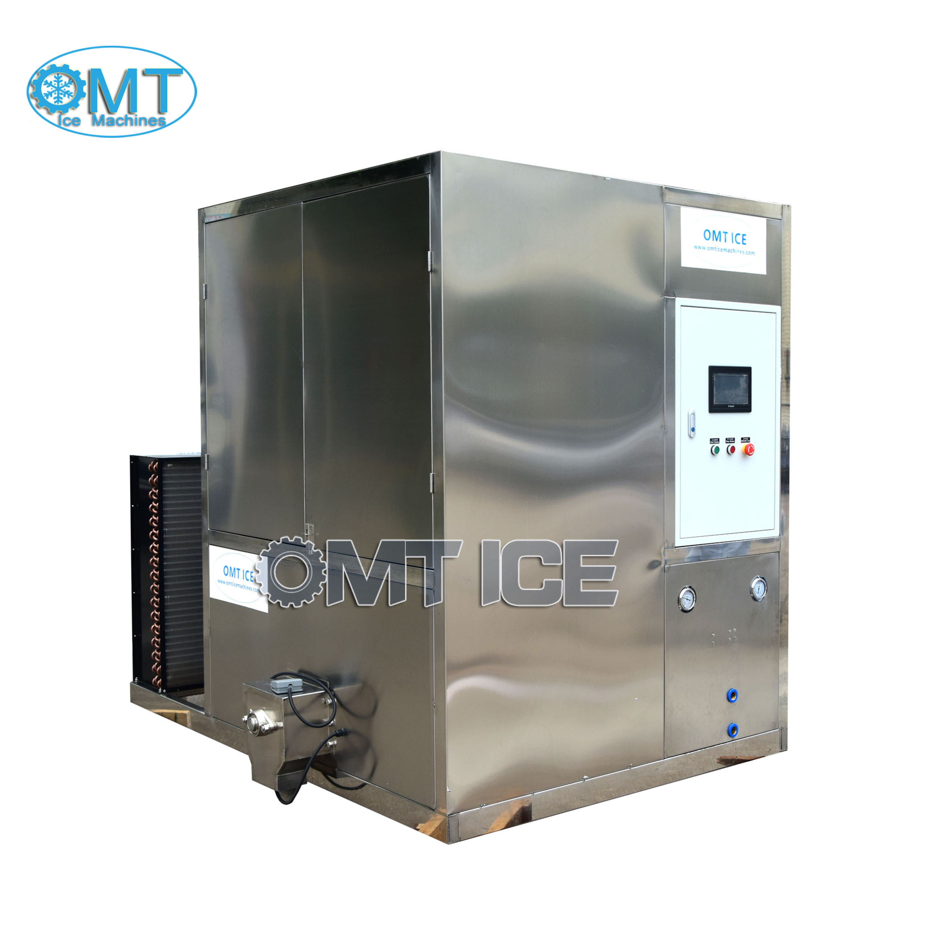 2000kg/24hrs Industrial Cube Ice Machine Capacity: 2000 Kg/day