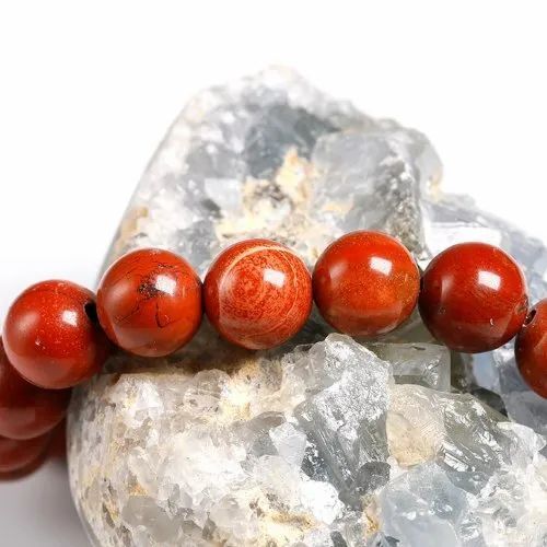 Red Jasper Stone Bracelet - Round Beads, 6mm/8mm/10mm Sizes | Beautiful Red Color, Perfect For Love, Friendship, And Gifting Occasions, 20g