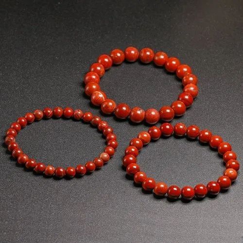 Red Jasper Stone Bracelet - Round Beads, 6mm/8mm/10mm Sizes | Beautiful Red Color, Perfect For Love, Friendship, And Gifting Occasions, 20g