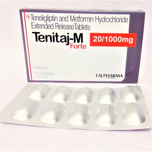 Tenefit M Teneligliptin And Metformin Hydrochloride Extended Release Tablets 20 ...