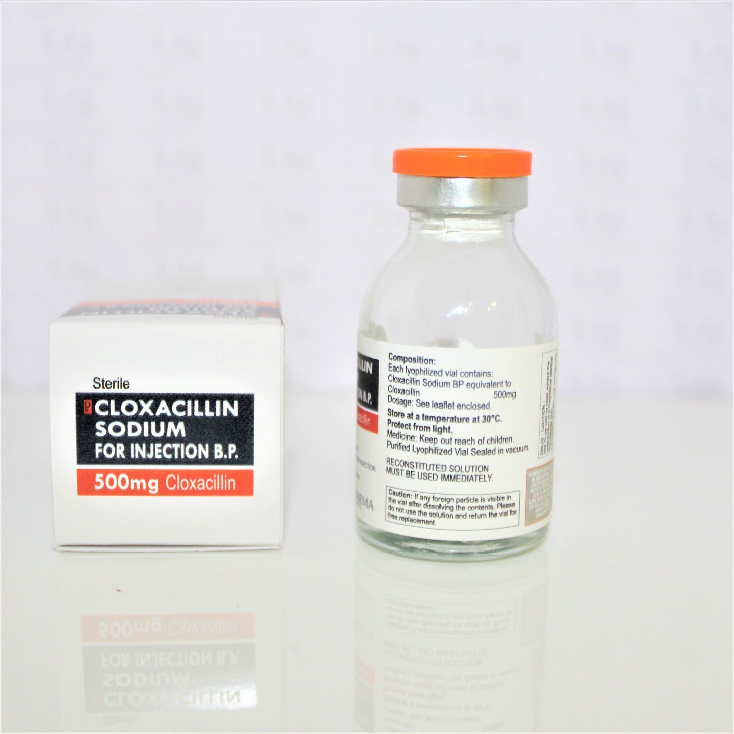Cloxacillin Sodium For Injection Bp 500mg Expiration Date: 2 Years