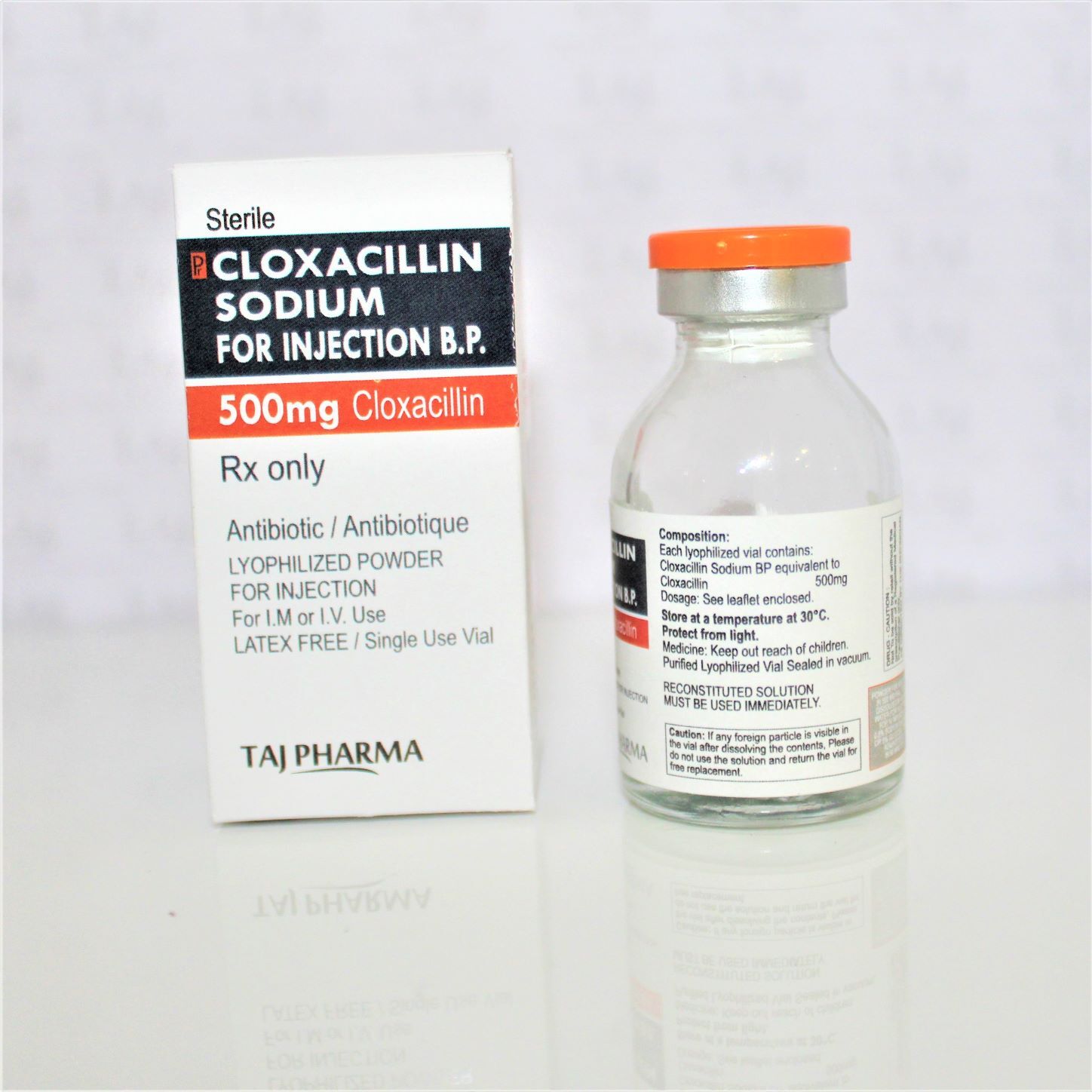 Cloxacillin Sodium For Injection Bp 500mg Expiration Date: 2 Years