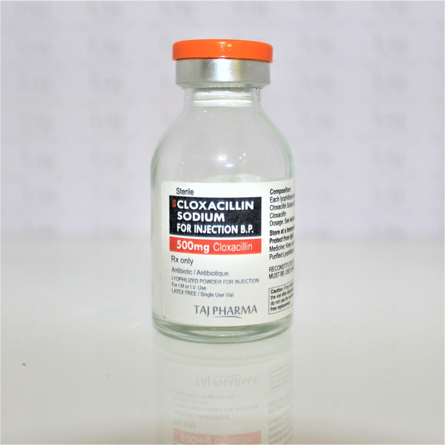 Cloxacillin Sodium For Injection Bp 500mg Expiration Date: 2 Years