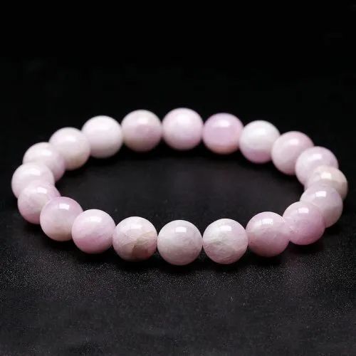 Kunzite Stone Bracelet - 6mm, 8mm, 10mm Sizes | Beautiful Round Pink Kunzite Stones For Any Occasion