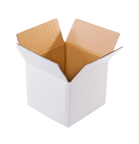 Laminated Material 0.5 Mm White Corrugated Box