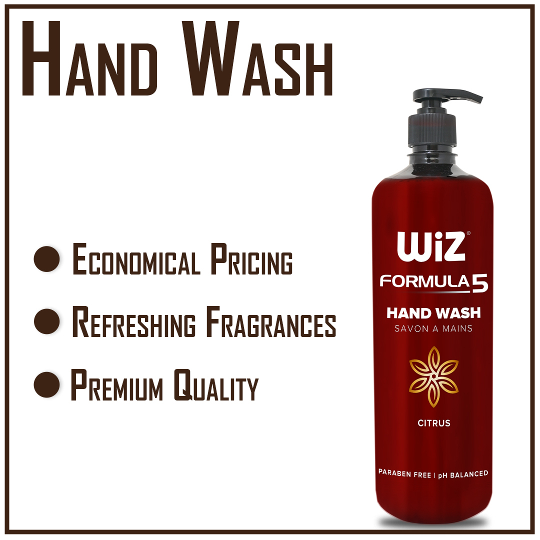 Paraben Free Wiz Formula 5 Hand Wash 900ml