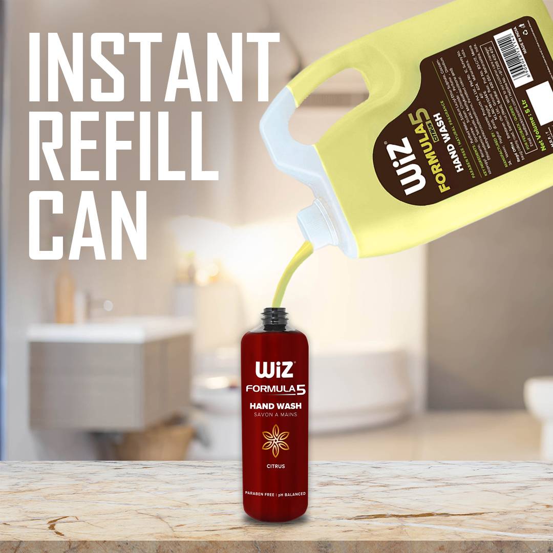 Paraben Free Wiz Formula 5 Hand Wash 900ml