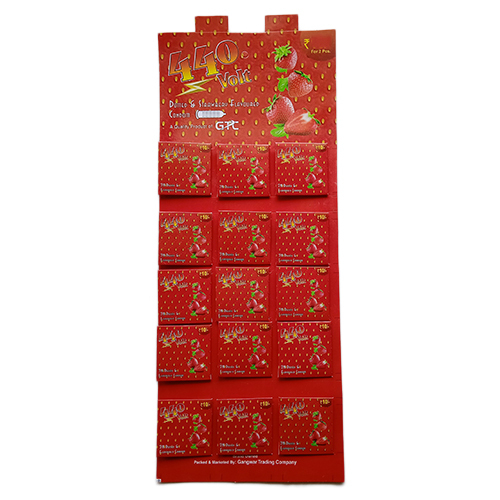 Different Available Strawberry Flavor Condom