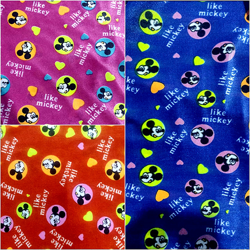 Baby Print Velvet Fabric - Attributes: Washable