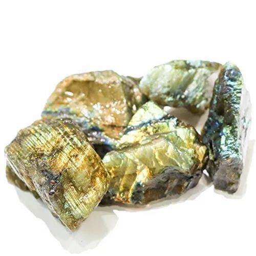 Labradorite Rough Gemstone - Color: Green