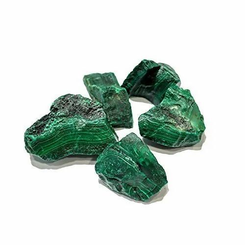 Malachite Rough Stone - Color: Green