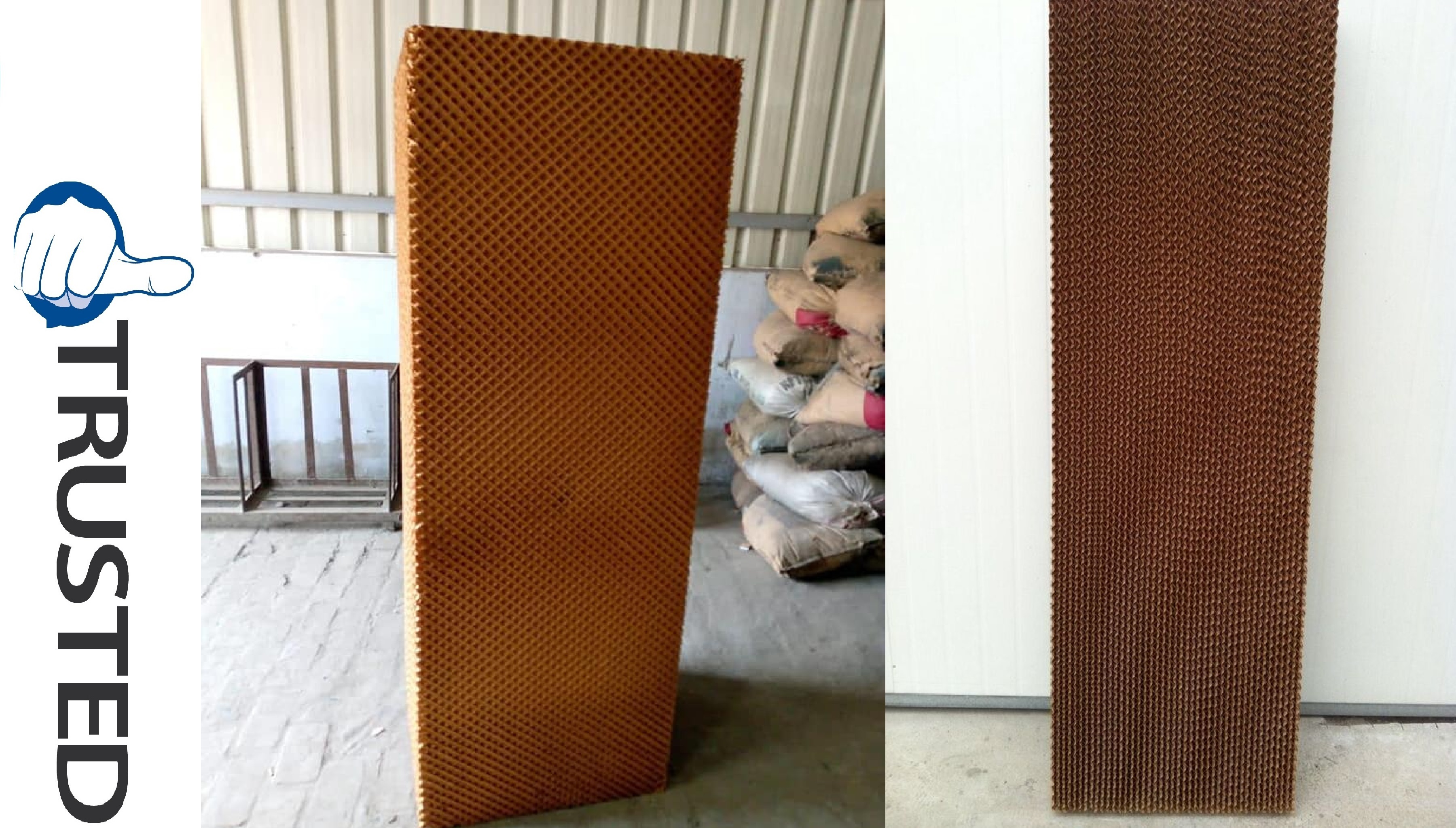 Evaporative Cooling Pad - 600x600x50mm To 1800x600x300mm Sizes, Durable & Economical Solution For Industrial And Commercial Applications