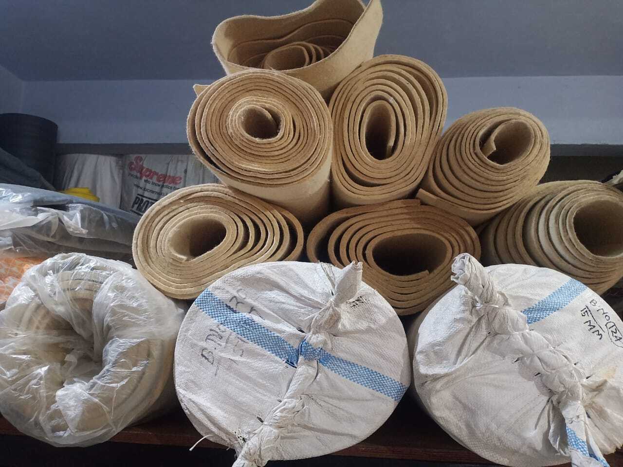 Woollen Felt Sheet - 1500 Mm Roll, White, 2 Mm To 20 Mm Thickness | Soft, Shrink Resistant, Heat Resistant, Industrial Use