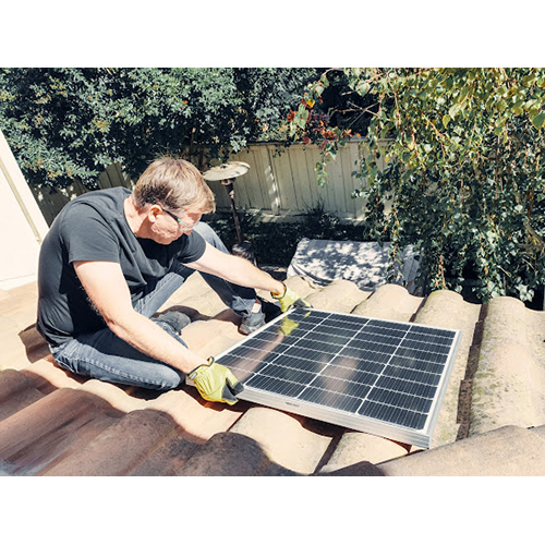 Black-white Portable Solar Panel
