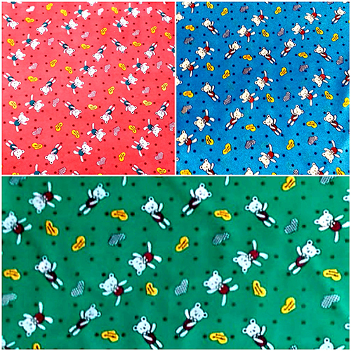 Baby Print Velvet Fabric - Attributes: Washable