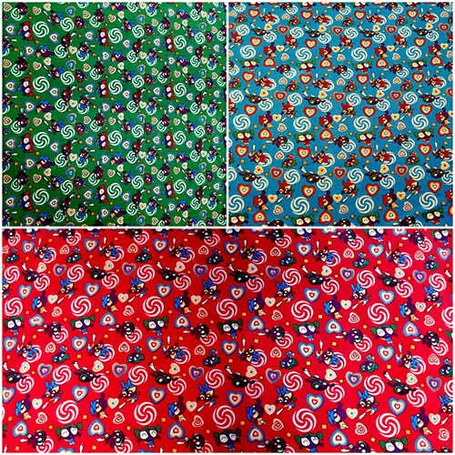 Baby Print Velvet Fabric - Attributes: Washable