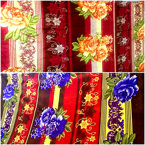 Rajai Cover Velvet Fabric - Attributes: Washable