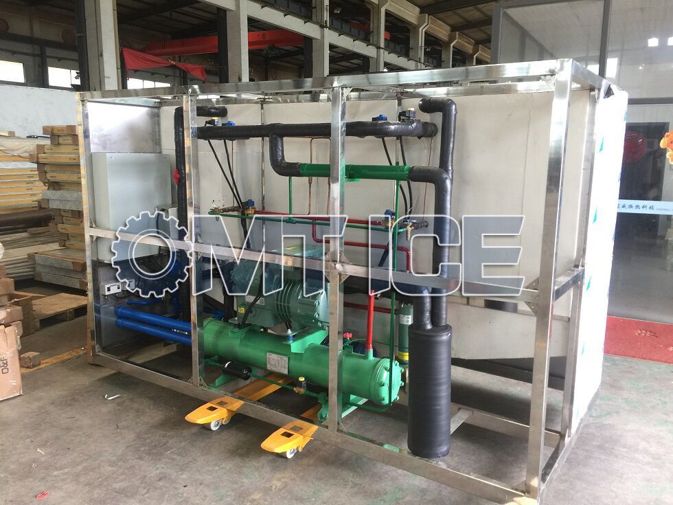 5000kg/24hrs Industrial Cube Ice Machine Edible Square Cube Ice Maker