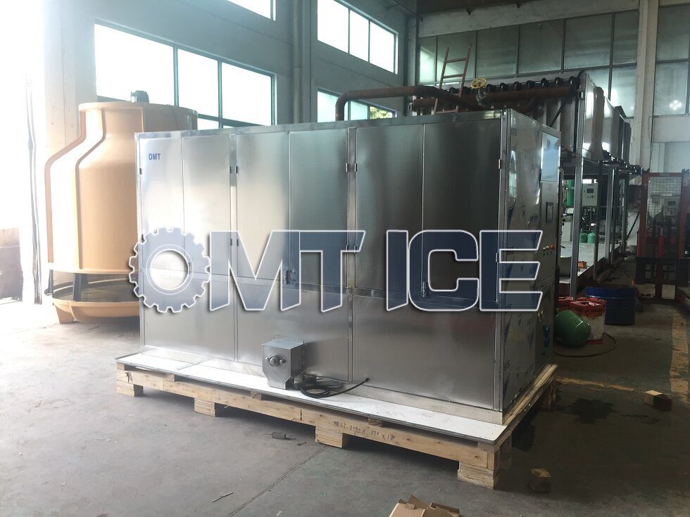 5000kg/24hrs Industrial Cube Ice Machine Edible Square Cube Ice Maker
