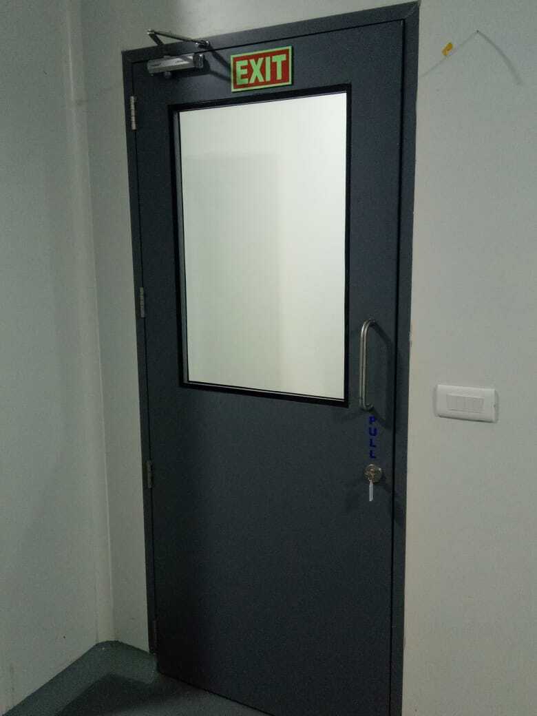 Modular Clean Room Door - Galvanized Iron, Blue / Customised | High Quality, Ideal For Pharmaceutical And Food Processing Industries