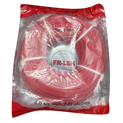 Red Polycab 4.00 Sq Mm Cu Wire