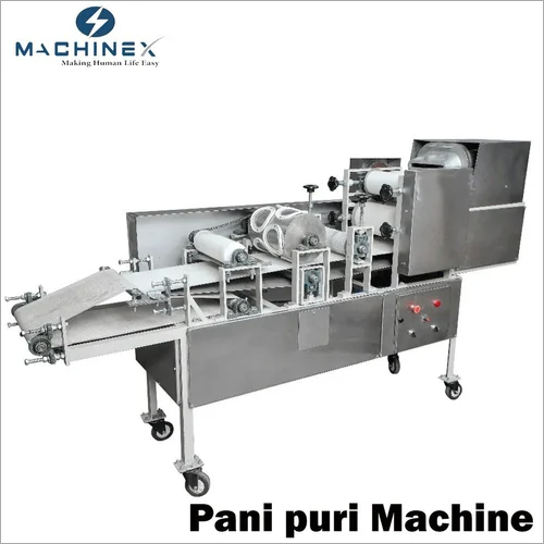 Pani Puri Making Machine - Stainless Steel, 6x4x3 Feet Dimensions | 220v, 50-100 Kg/h Capacity, Automatic Food Processor