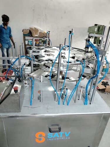 स्टेनलेस स्टील अर्ध स्वचालित कार्टनिंग मशीन