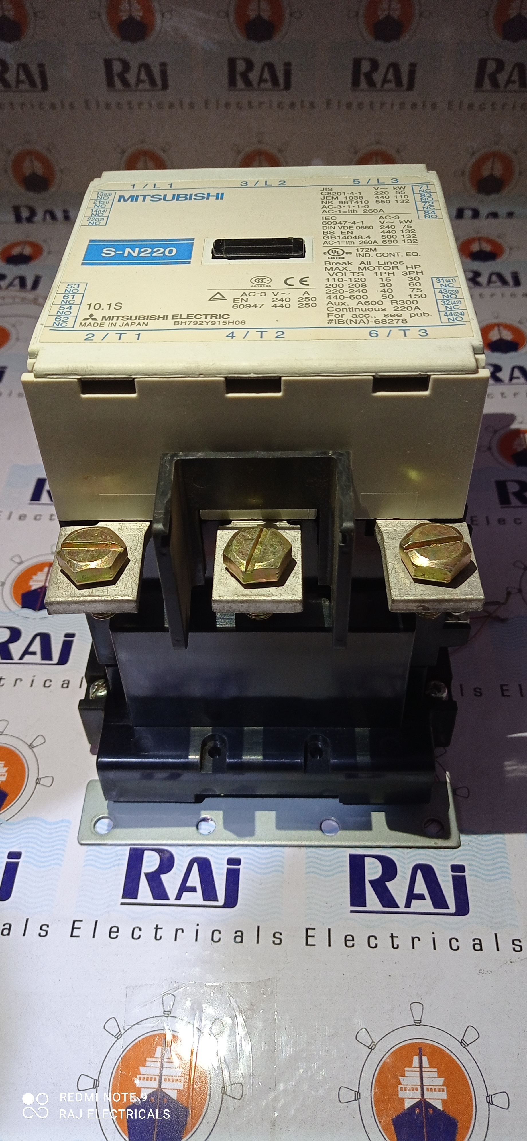 Mitsubishi S-n 220 Contactor