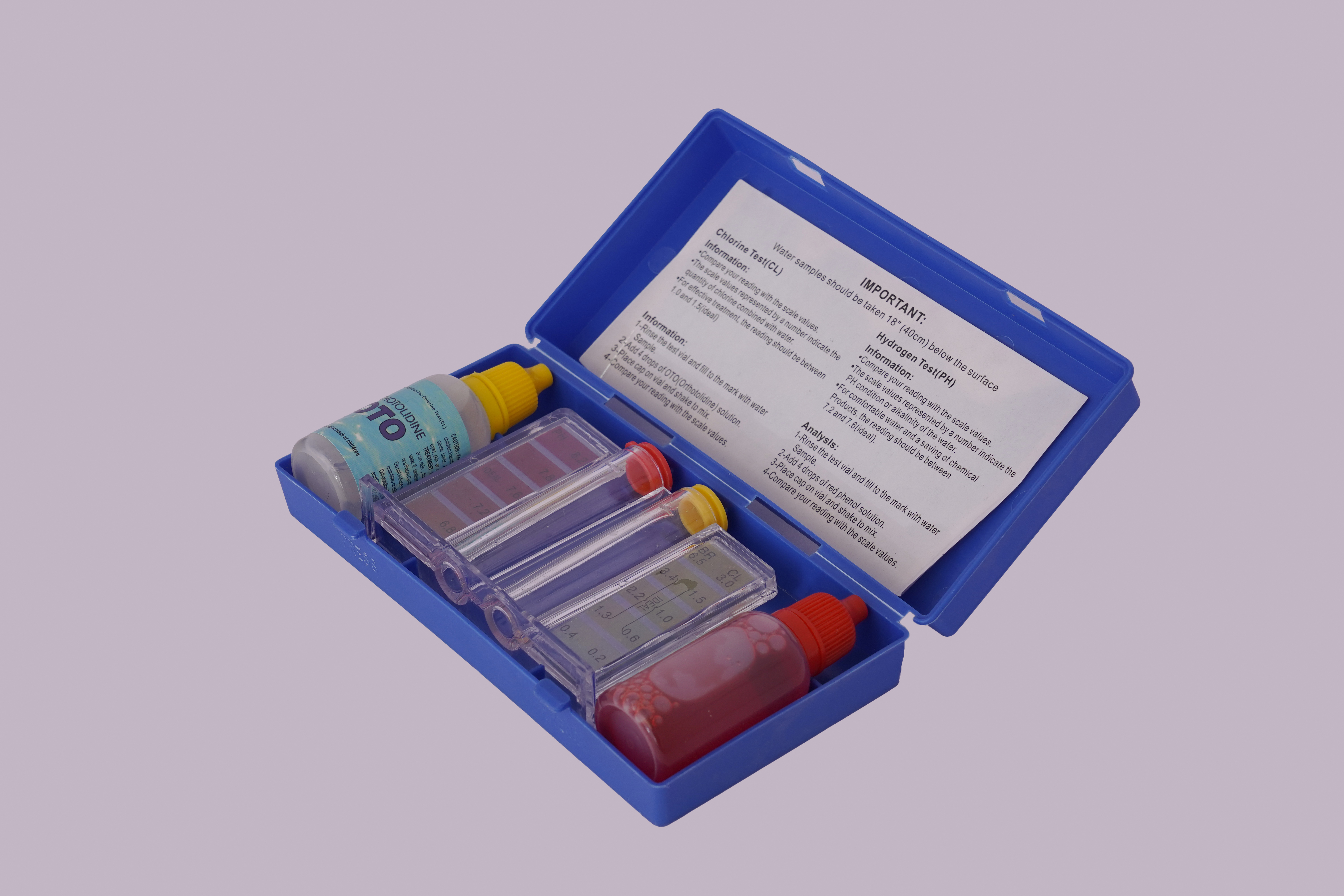 Blue Ph-cl Swimming Pool Test Kit
