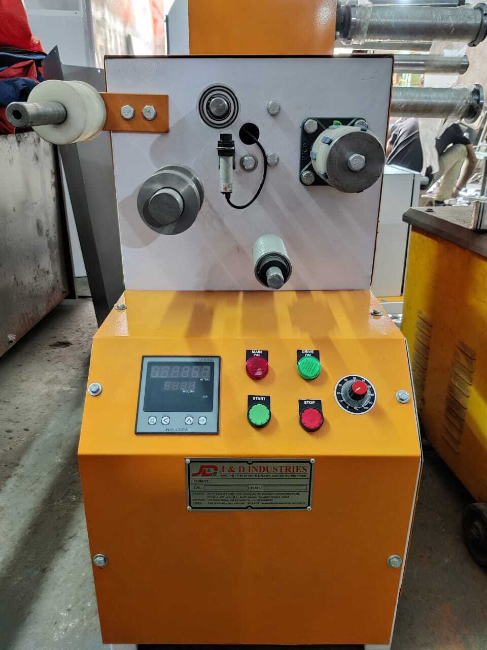 Salvage Rewinding Machine - Core Id 76 Mm, Max Web Width 100 Mm | Semi Automatic, 0.5 Hp Power, Painted, 1 Year Warranty