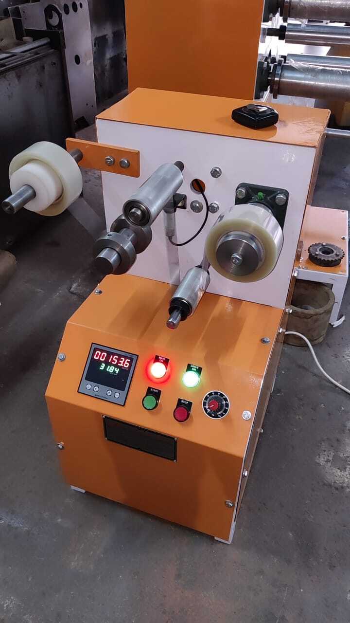 Salvage Rewinding Machine - Core Id 76 Mm, Max Web Width 100 Mm | Semi Automatic, 0.5 Hp Power, Painted, 1 Year Warranty