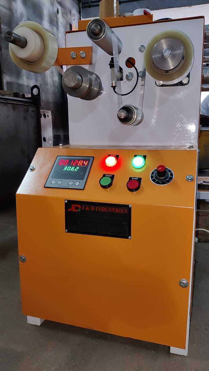 Salvage Rewinding Machine - Core Id 76 Mm, Max Web Width 100 Mm | Semi Automatic, 0.5 Hp Power, Painted, 1 Year Warranty