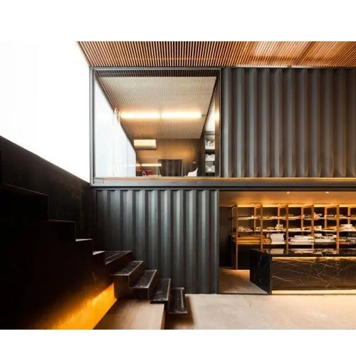 Portable Office Cabin - Color: Brown