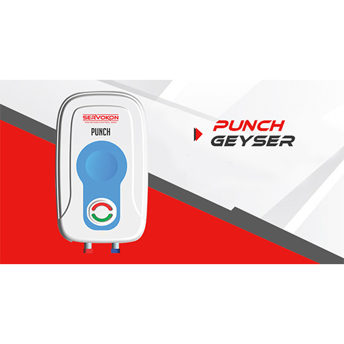 Punch Geyser - Durable Stainless Steel | High-efficiency Hot Water Delivery System, Compact Design, User-friendly Controls
