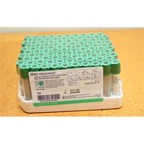 Bd Lithium Heparin Tube 4ml Application: Hospital