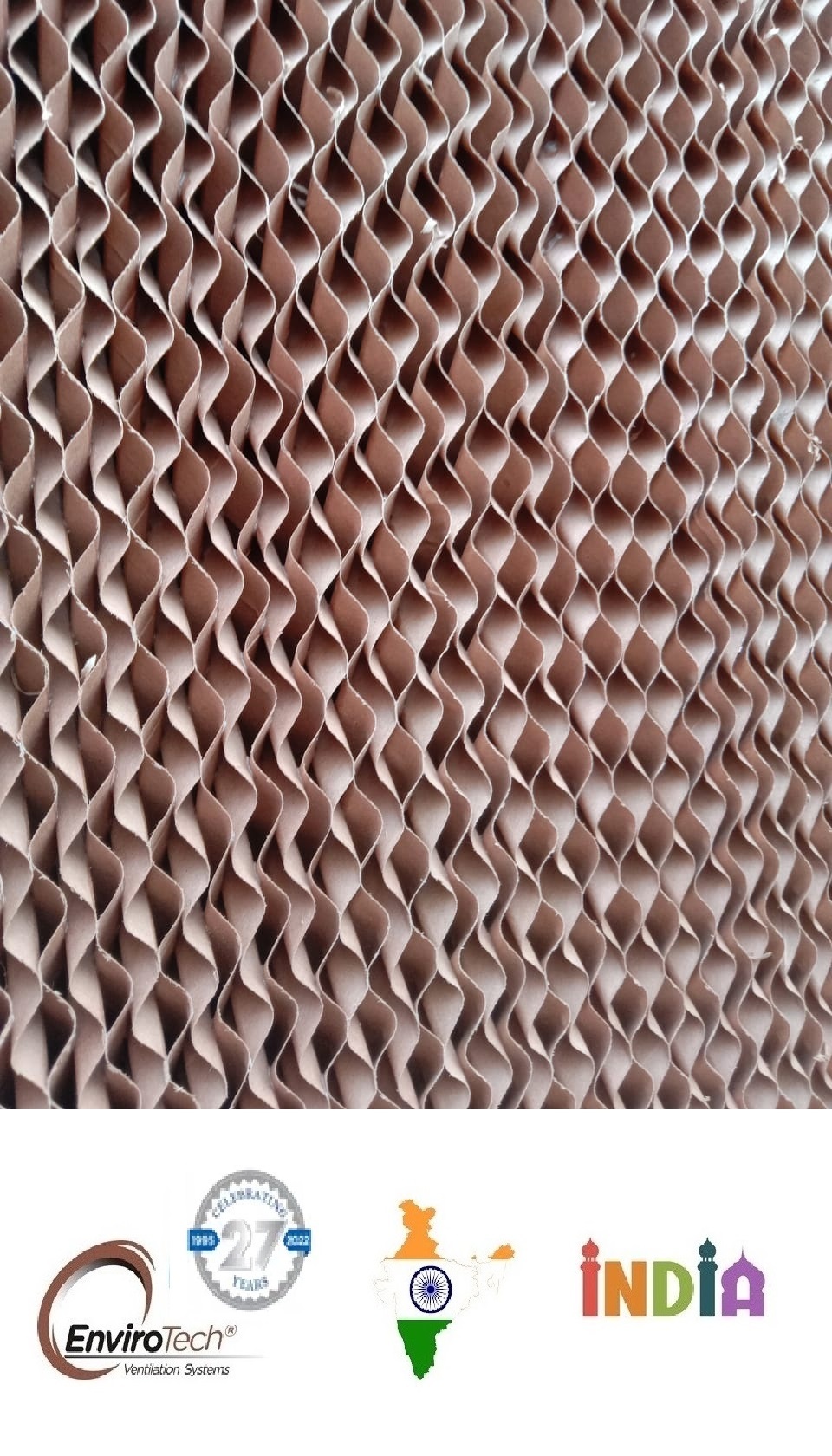 Brown And Green Brown Evaporative Cooling Pad Manufacturer In Ahmedabad Gujarat