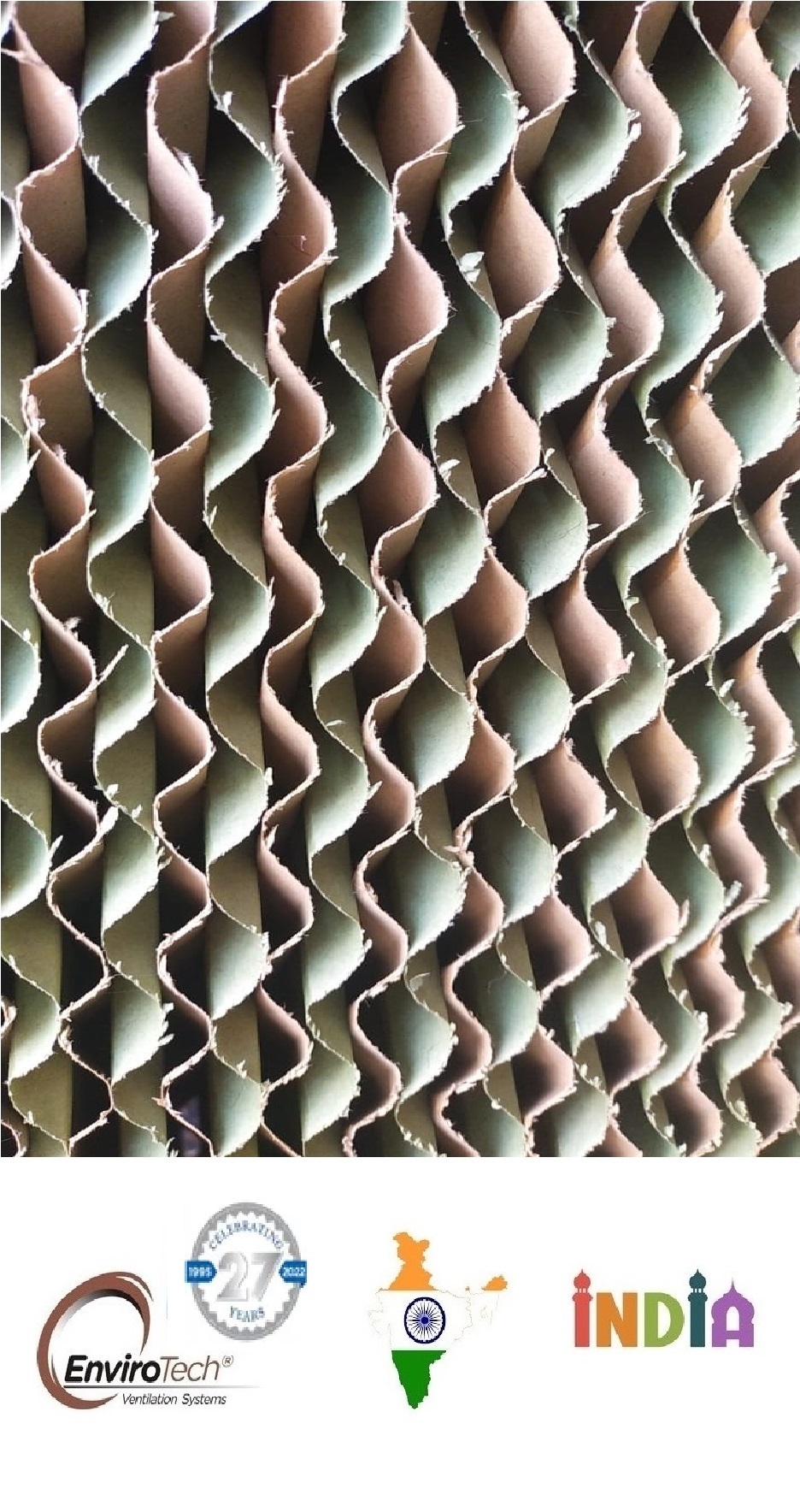 Brown And Green Brown Evaporative Cooling Pad Manufacturer In Ahmedabad Gujarat