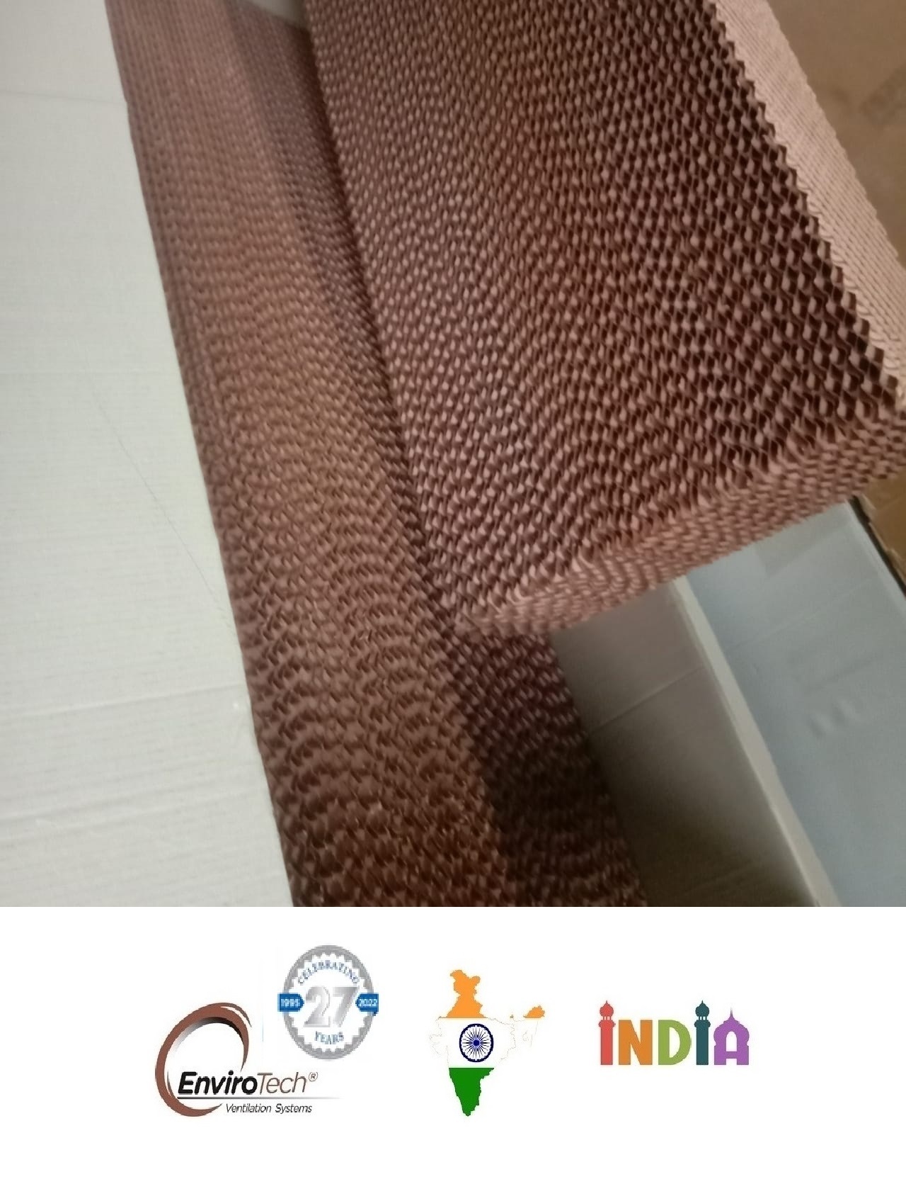Brown And Green Brown Evaporative Cooling Pad Manufacturer In Ahmedabad Gujarat